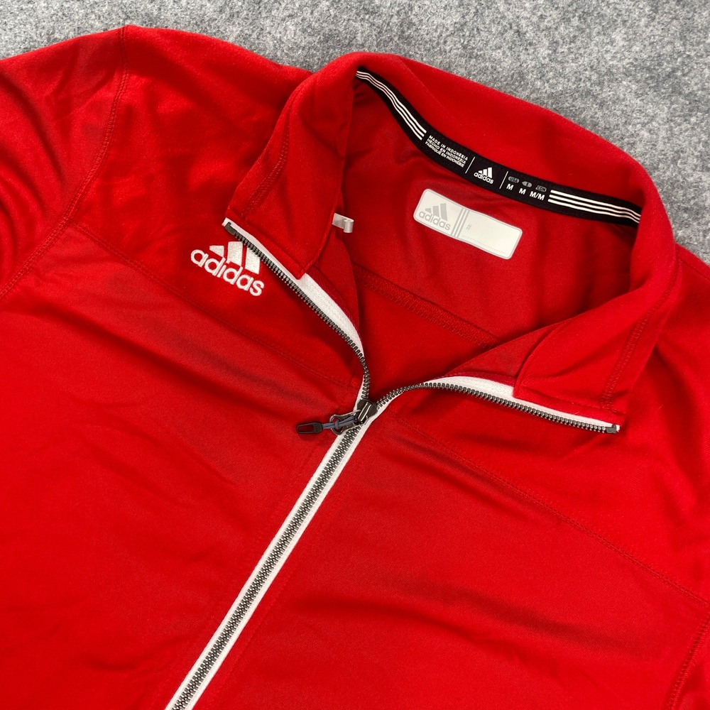 Adidas Mens Jacket M Red Long Sleeve Athletic Layering